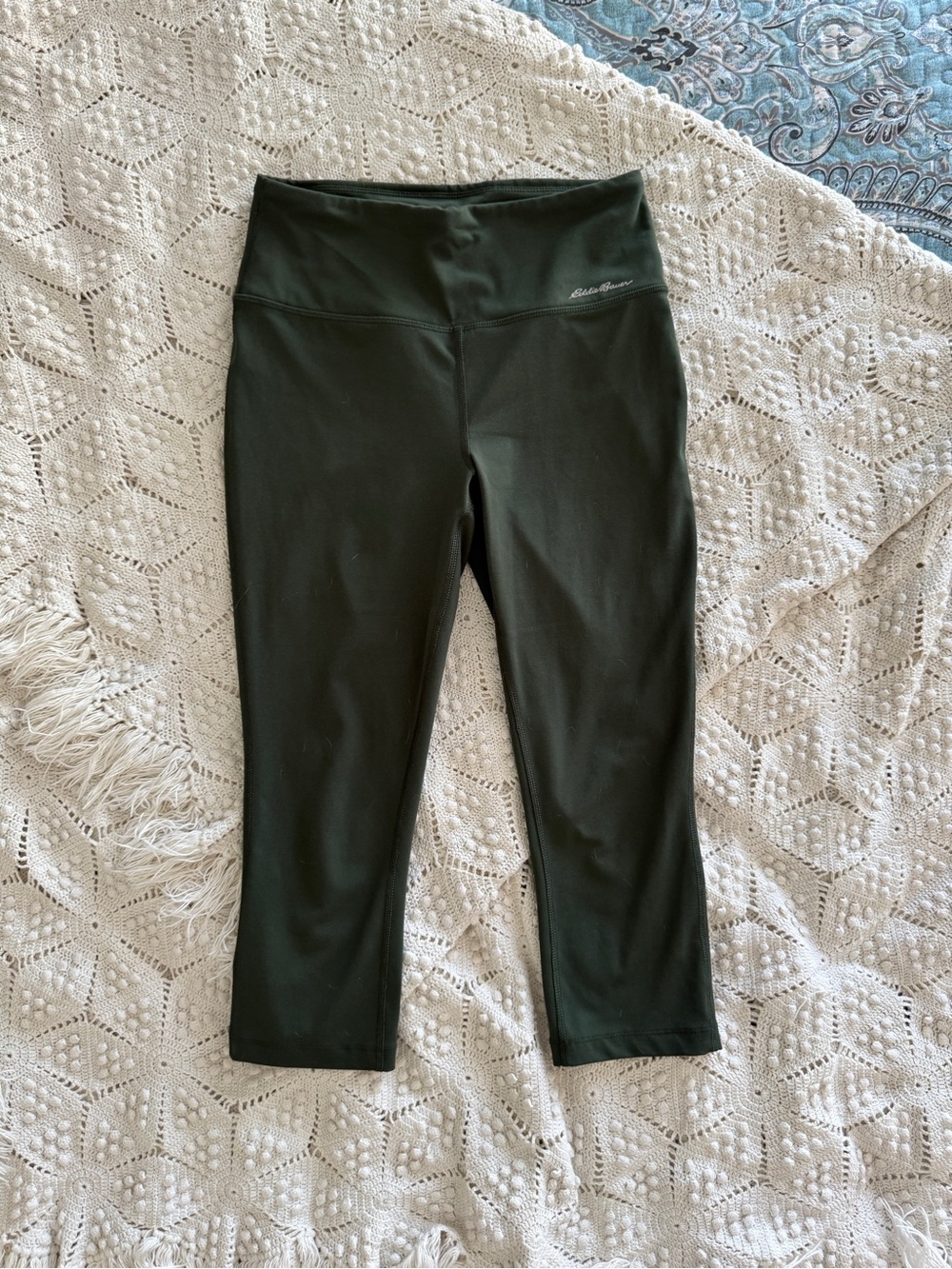 Eddie Bauer Dark Olive Capri Leggings